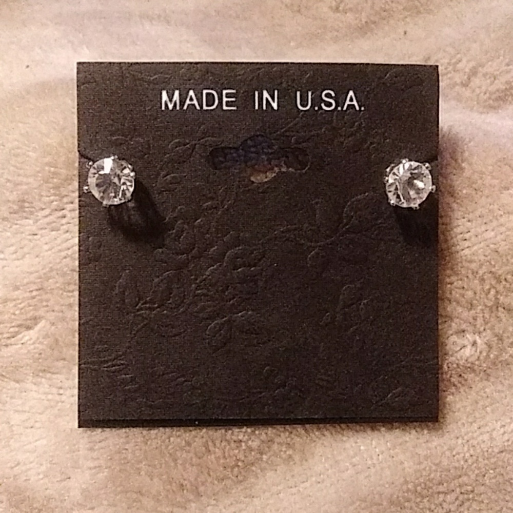 CZ Solitaire Earrings